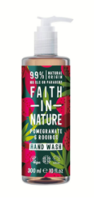 Антибактерильное жидкое мыло Faith in nature 300 мл с экстрактами Граната и Ройбуша